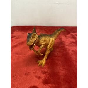 Boley Allosaurus OrangeBlack Dinosaur PVC TM04 Jul18 Toy Figure 7in Damaged Tail